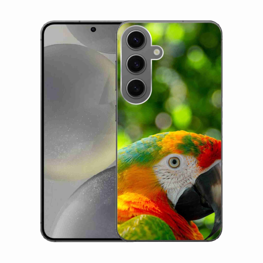 Gélový kryt mmCase na Samsung Galaxy S24 - papagáj ara 3