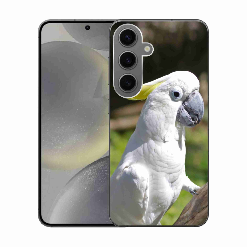 Gélový kryt mmCase na Samsung Galaxy S24 - papagáj kakadu 2