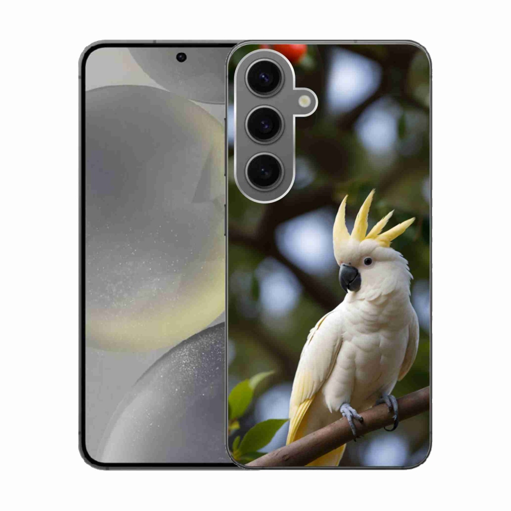Gélový kryt mmCase na Samsung Galaxy S24 - papagáj kakadu 3