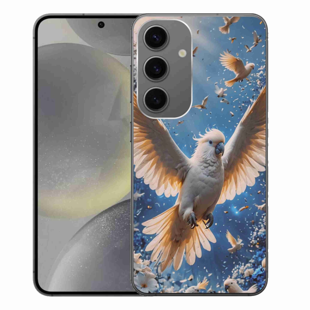 Gélový kryt mmCase na Samsung Galaxy S24+ - papagáj kakadu