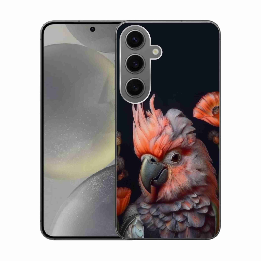 Gélový kryt mmCase na Samsung Galaxy S24 - papagáj kakadu vo farbách