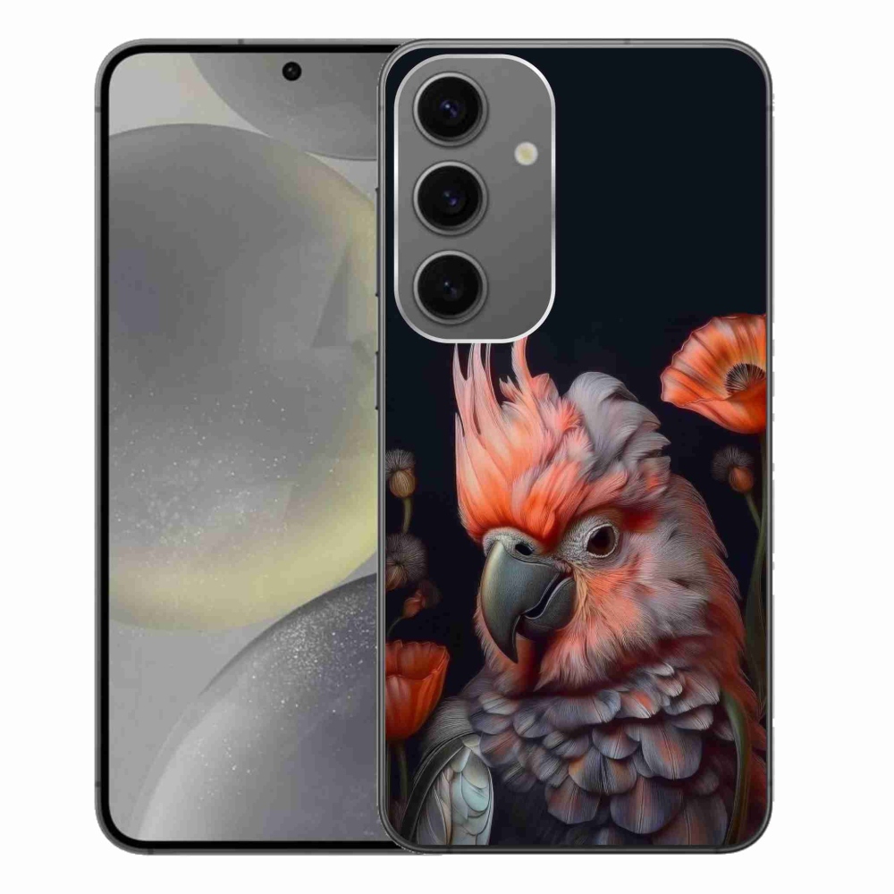 Gélový kryt mmCase na Samsung Galaxy S24+ - papagáj kakadu vo farbách