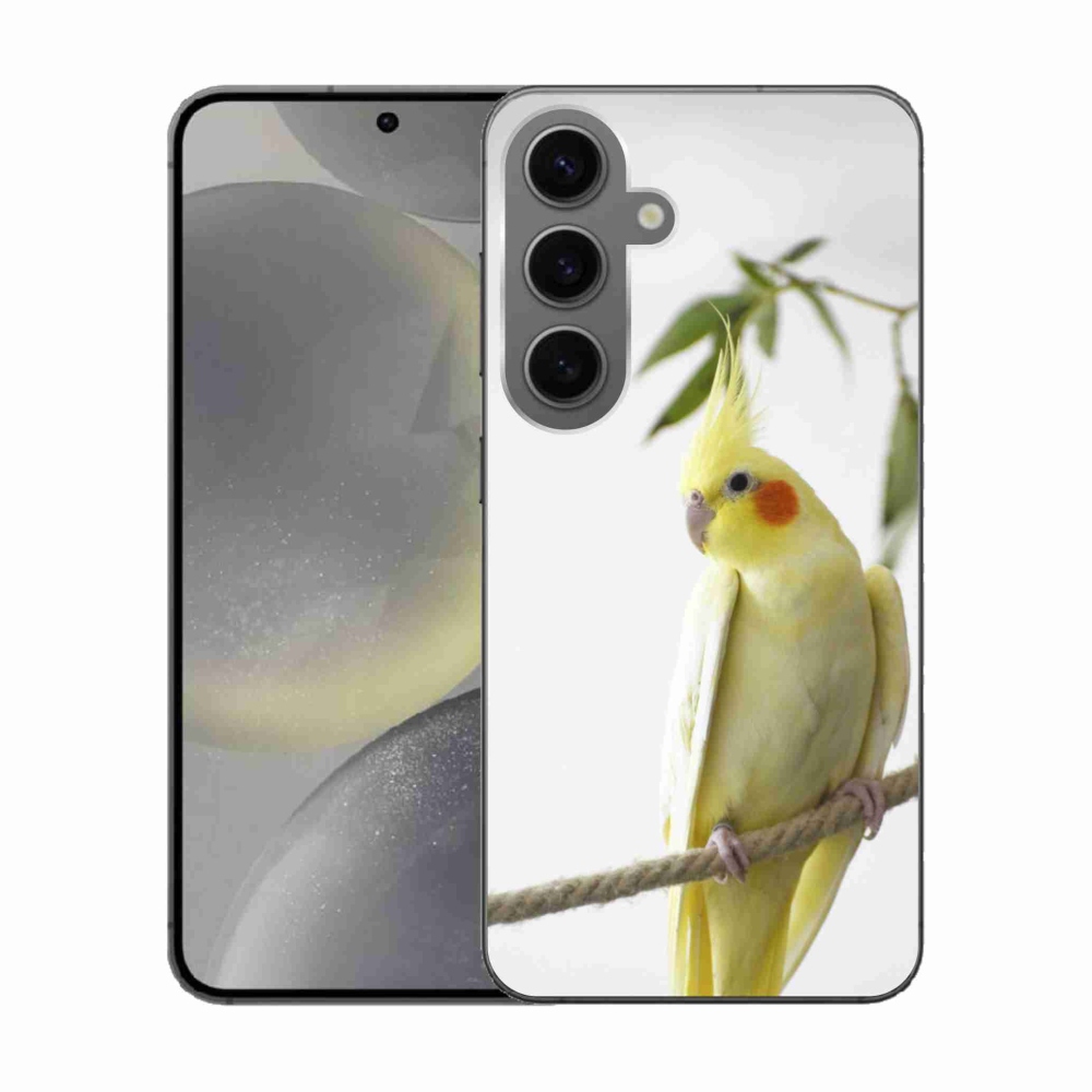 Gélový kryt mmCase na Samsung Galaxy S24 - papagáj korela chocholatá