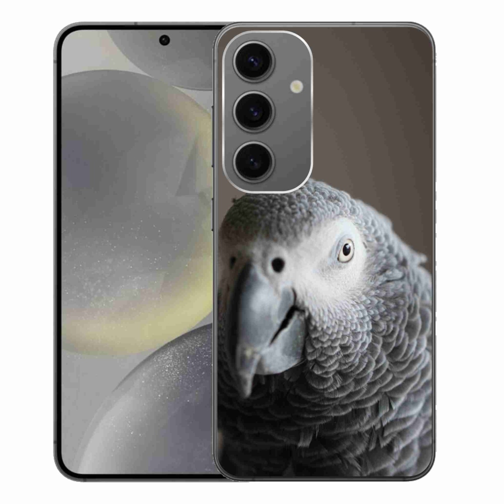 Gélový kryt mmCase na Samsung Galaxy S24+ - papagáj žako 2