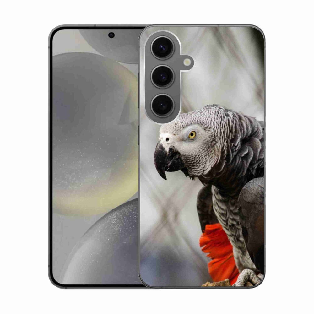 Gélový kryt mmCase na Samsung Galaxy S24 - papagáj žako 3
