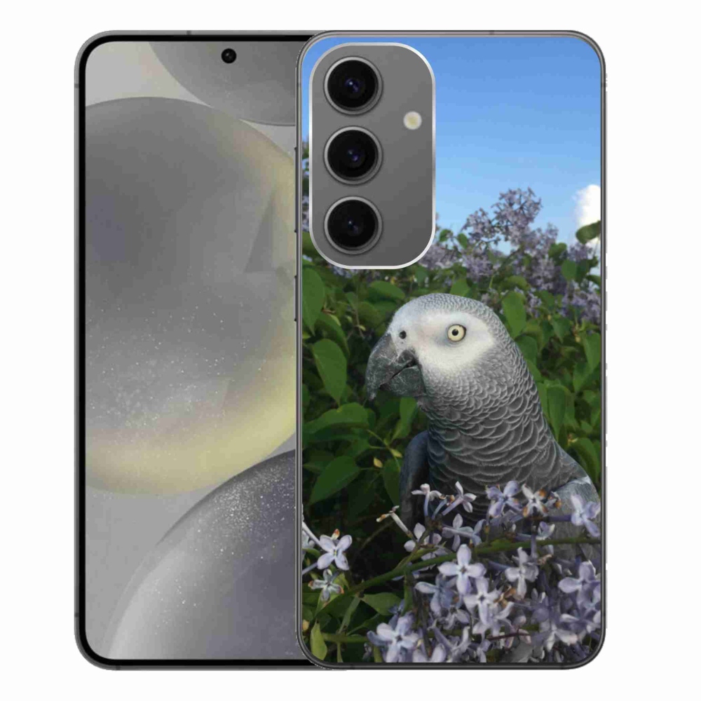 Gélový kryt mmCase na Samsung Galaxy S24+ - papagáj žako