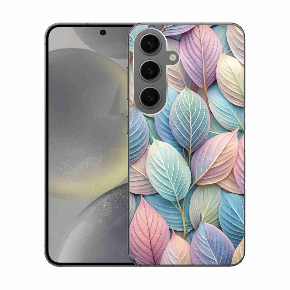 Gélový kryt mmCase na Samsung Galaxy S24 - pastelové listy