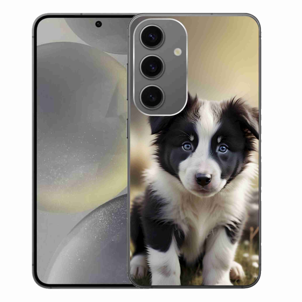 Gélový kryt mmCase na Samsung Galaxy S24+ - roztomilá border kólia