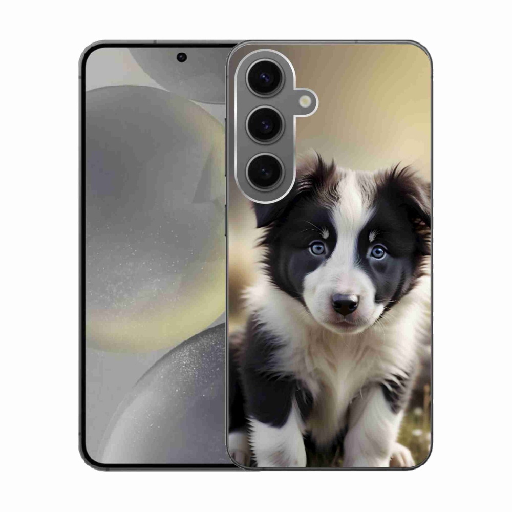 Gélový kryt mmCase na Samsung Galaxy S24 - roztomilá border kólia