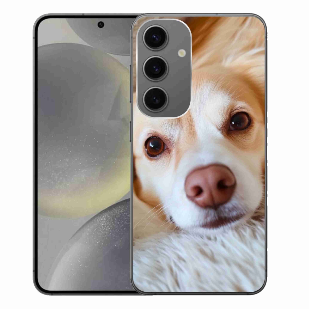 Gélový kryt mmCase na Samsung Galaxy S24+ - Roztomilá čivava