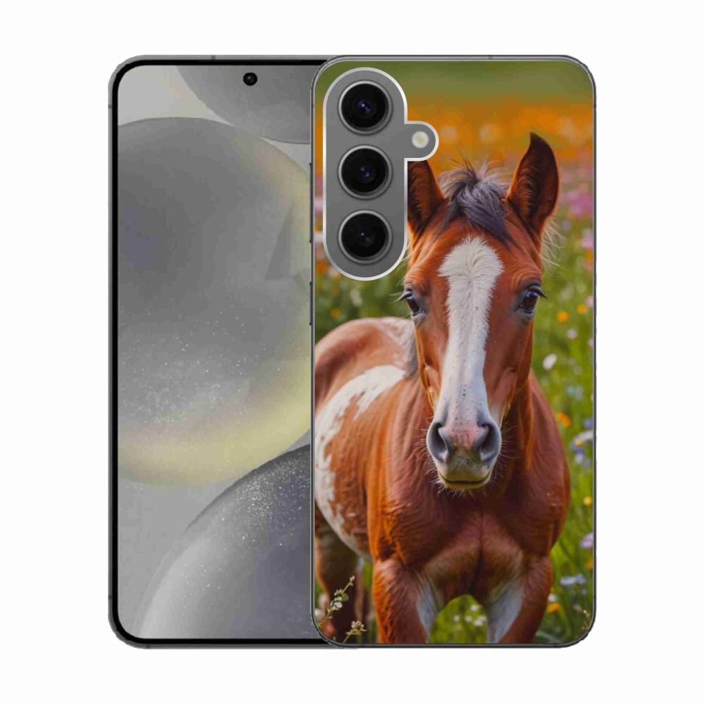 Gélový kryt mmCase na Samsung Galaxy S24 - roztomilé žriebä