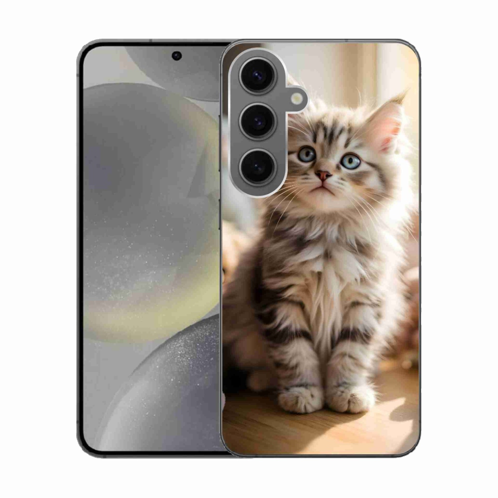 Gélový kryt mmCase na Samsung Galaxy S24 - roztomilé mačiatko 10