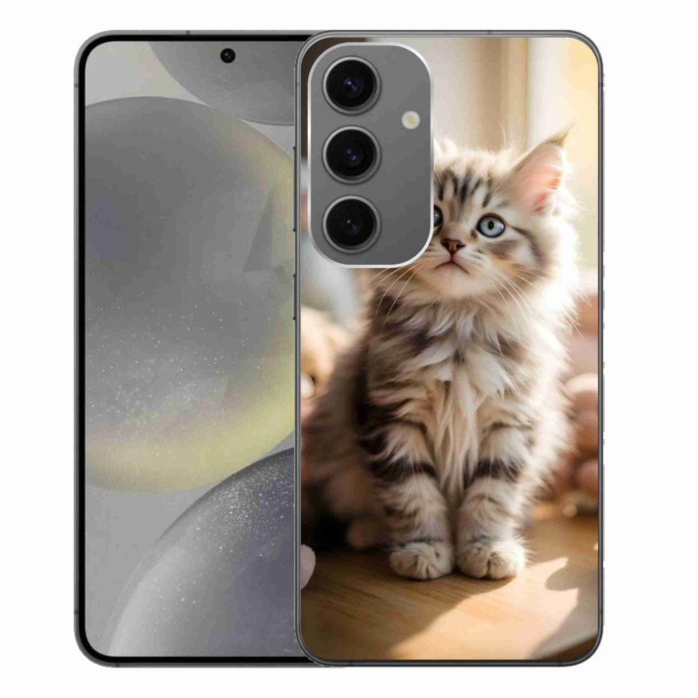Gélový kryt mmCase na Samsung Galaxy S24+ - roztomilé mačiatko 10