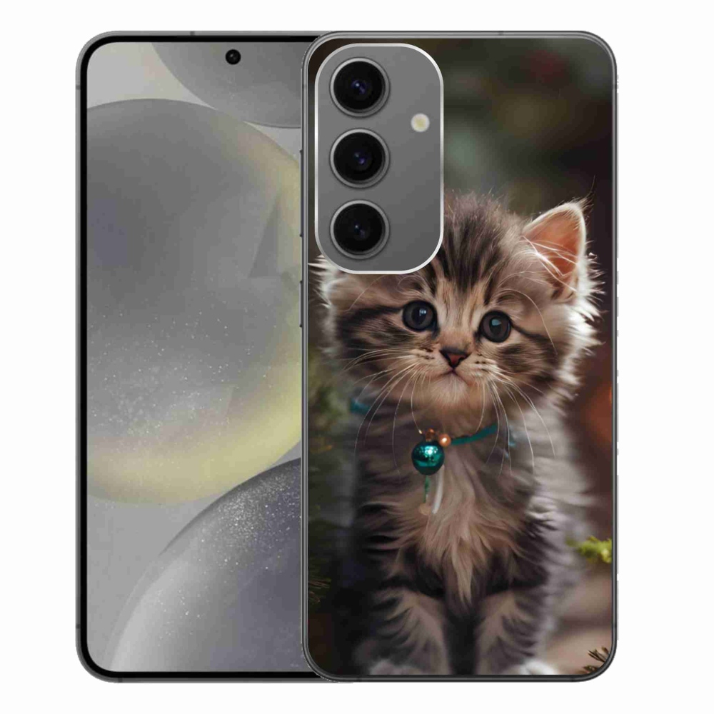 Gélový kryt mmCase na Samsung Galaxy S24+ - roztomilé mačiatko 11
