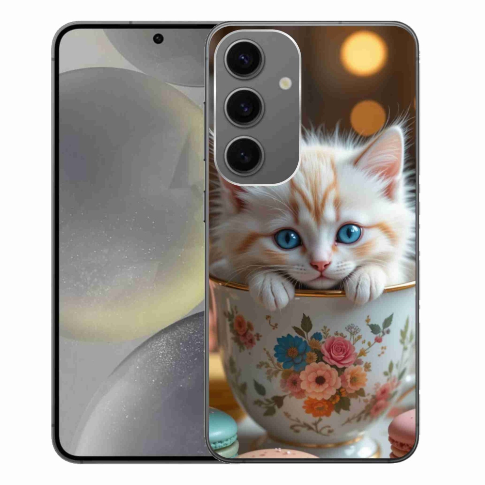 Gélový kryt mmCase na Samsung Galaxy S24+ - roztomilé mačiatko 6