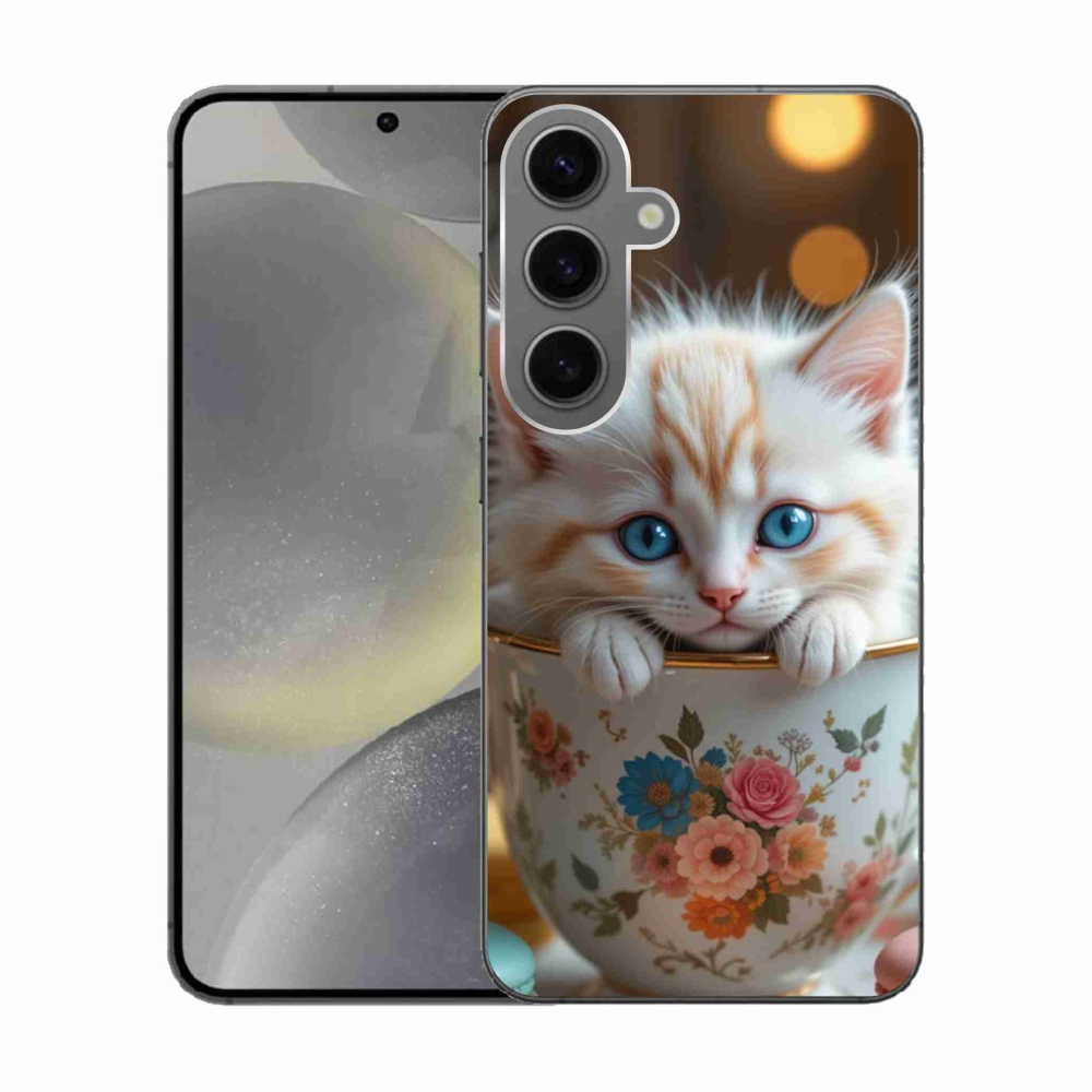 Gélový kryt mmCase na Samsung Galaxy S24 - roztomilé mačiatko 6