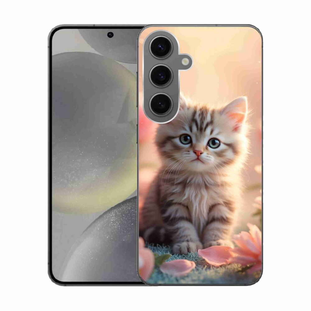 Gélový kryt mmCase na Samsung Galaxy S24 - roztomilé mačiatko 8