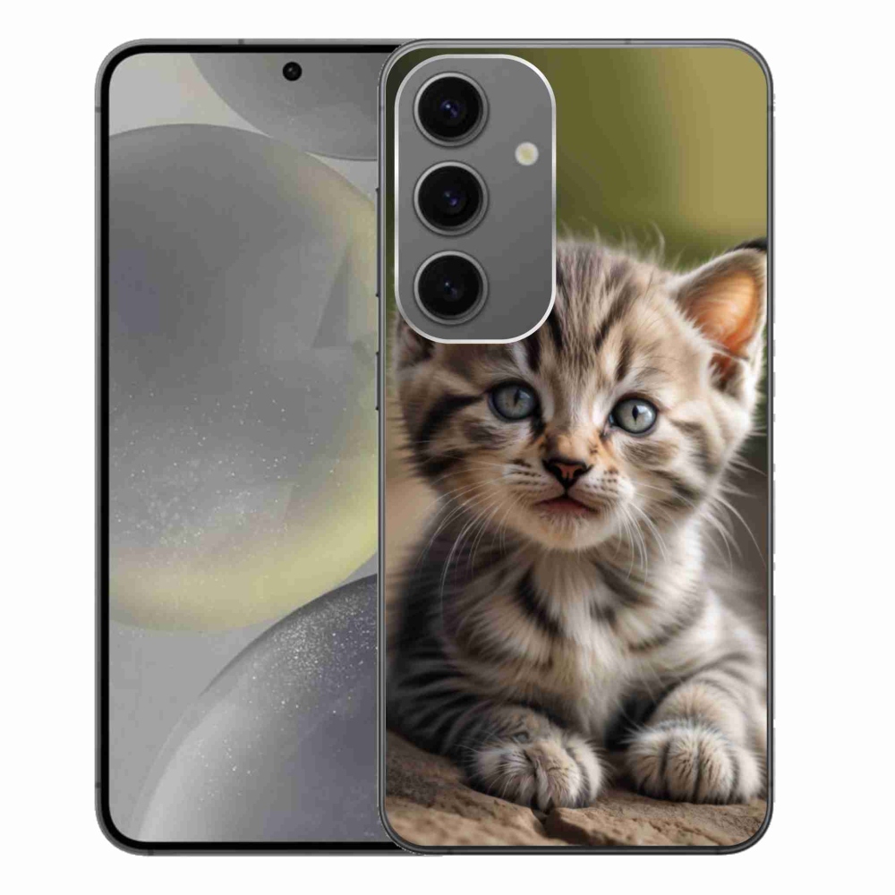 Gélový kryt mmCase na Samsung Galaxy S24+ - roztomilé mačiatko 9