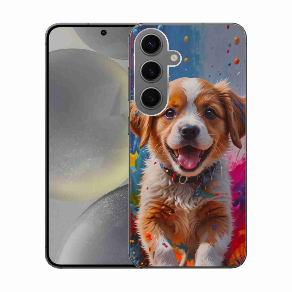 Gélový kryt mmCase na Samsung Galaxy S24 - roztomilé šteňa 3