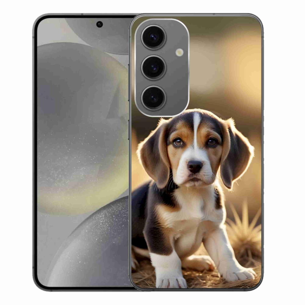 Gélový kryt mmCase na Samsung Galaxy S24+ - roztomilý bígl