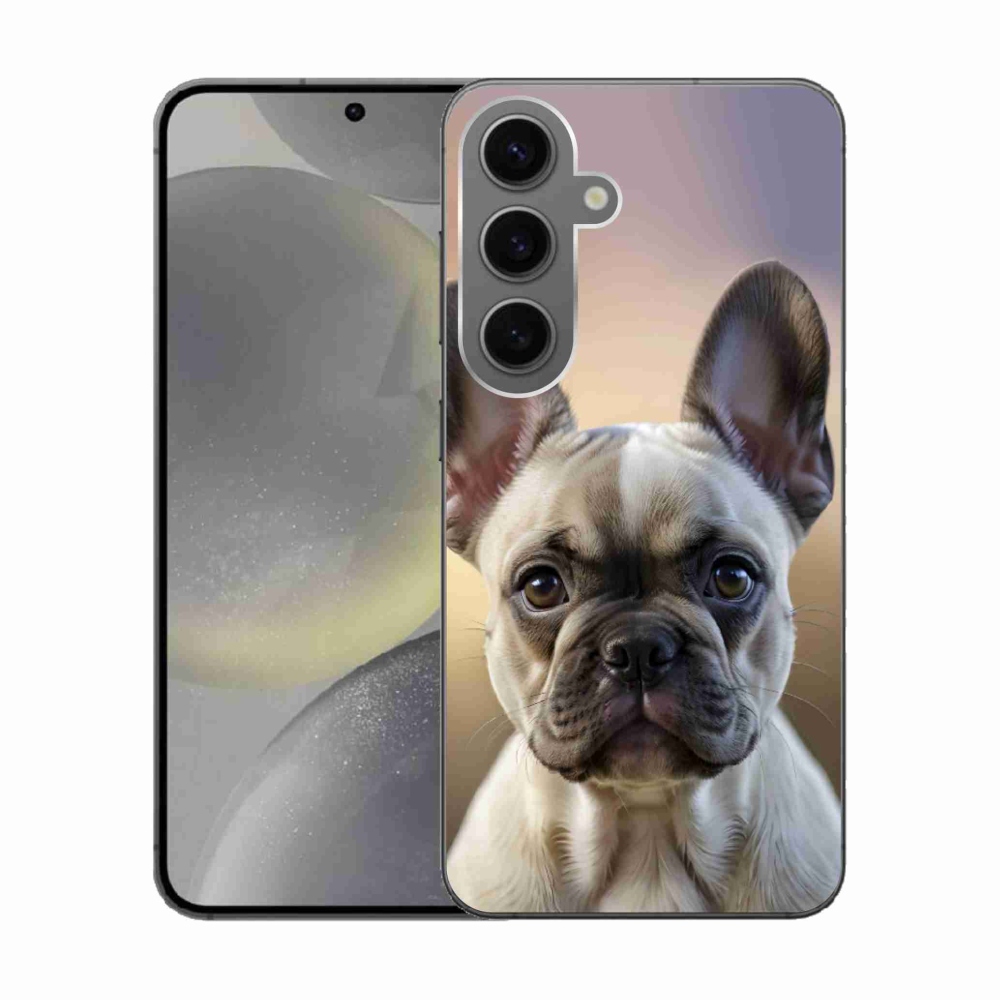 Gélový kryt mmCase na Samsung Galaxy S24 - roztomilý francúzsky buldoček