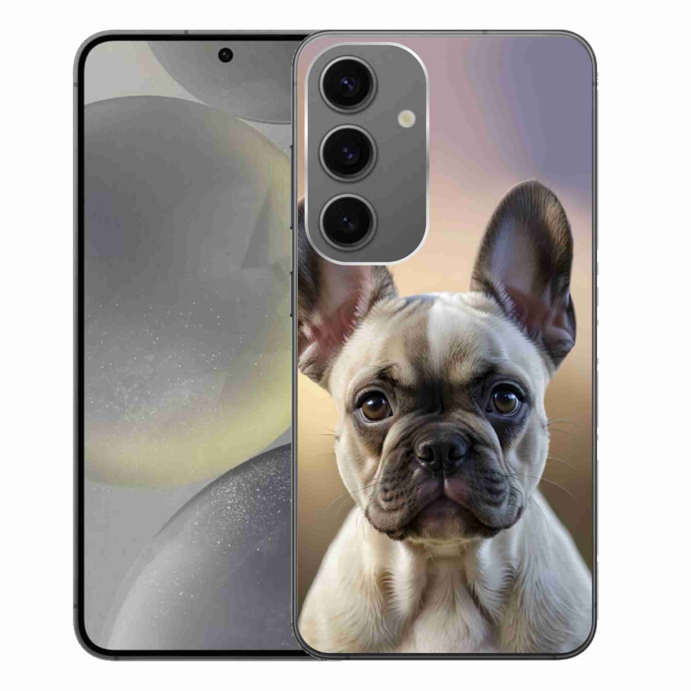 Gélový kryt mmCase na Samsung Galaxy S24+ - roztomilý francúzsky buldoček