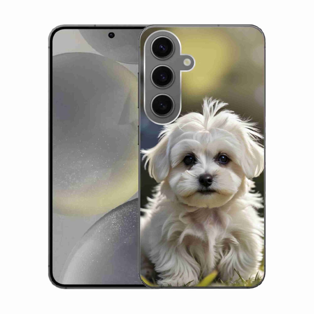 Gélový kryt mmCase na Samsung Galaxy S24 - roztomilý maltézsky psík
