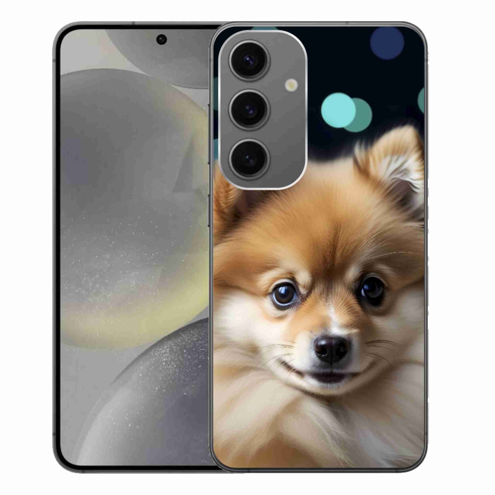 Gélový kryt mmCase na Samsung Galaxy S24+ - roztomilý pomeranian