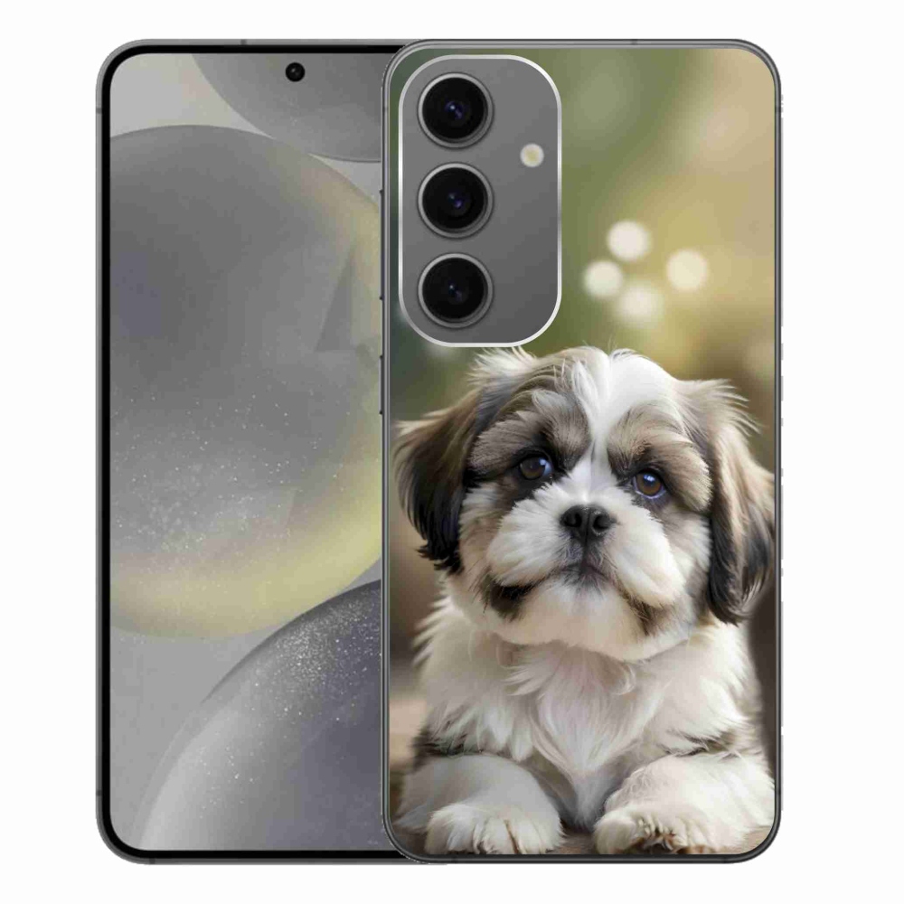 Gélový kryt mmCase na Samsung Galaxy S24+ - roztomilý shih-tzu