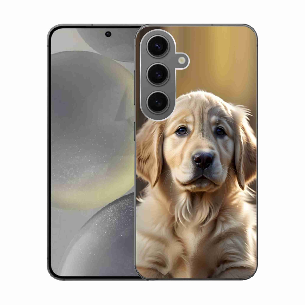 Gélový kryt mmCase na Samsung Galaxy S24 - roztomilý zlatý retriever