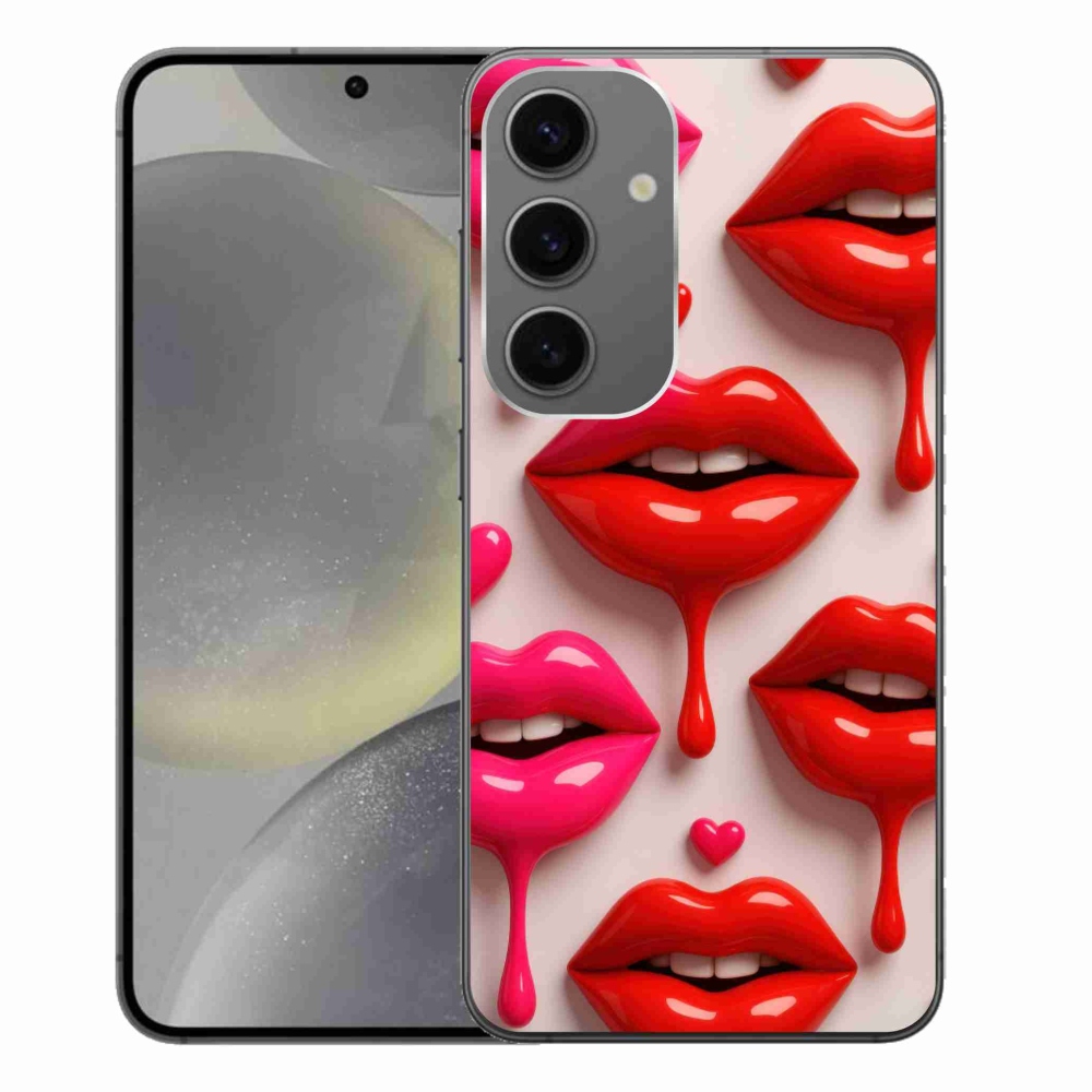 Gélový kryt mmCase na Samsung Galaxy S24+ - pery 2