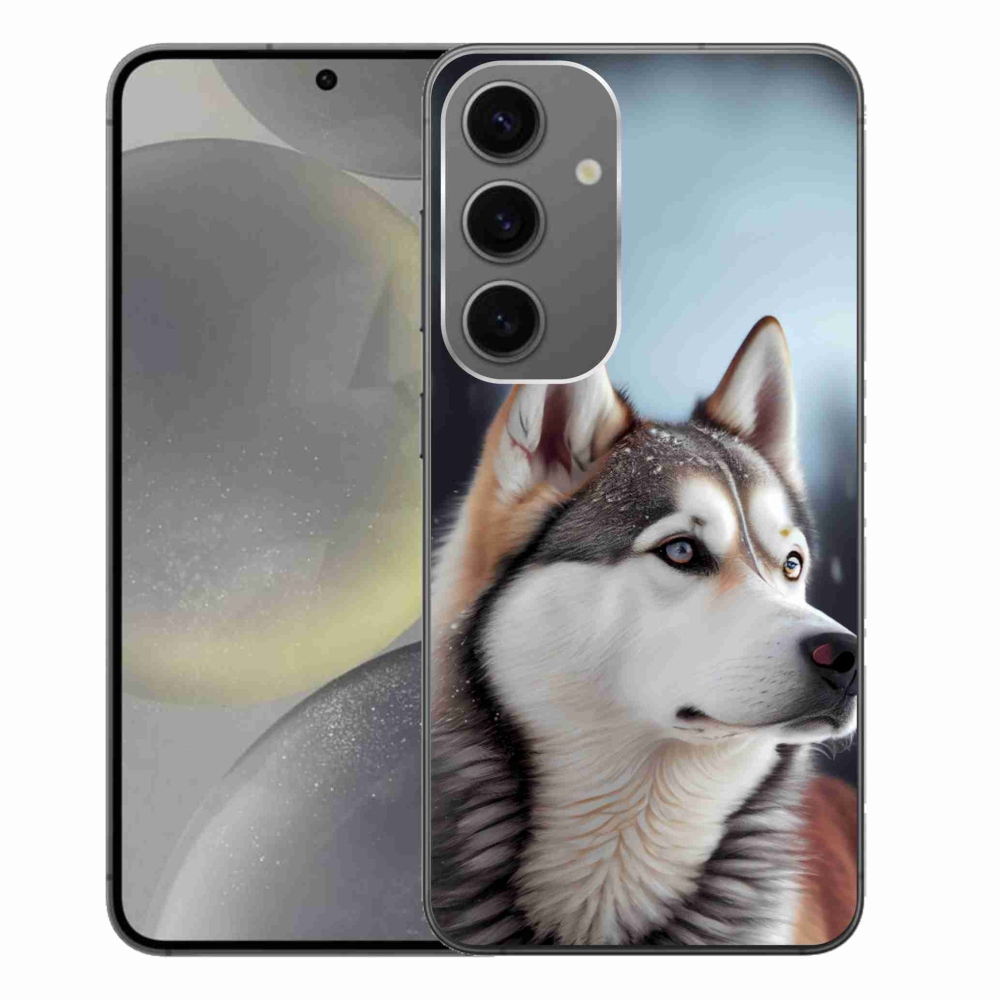 Gélový kryt mmCase na Samsung Galaxy S24+ - sibírsky husky