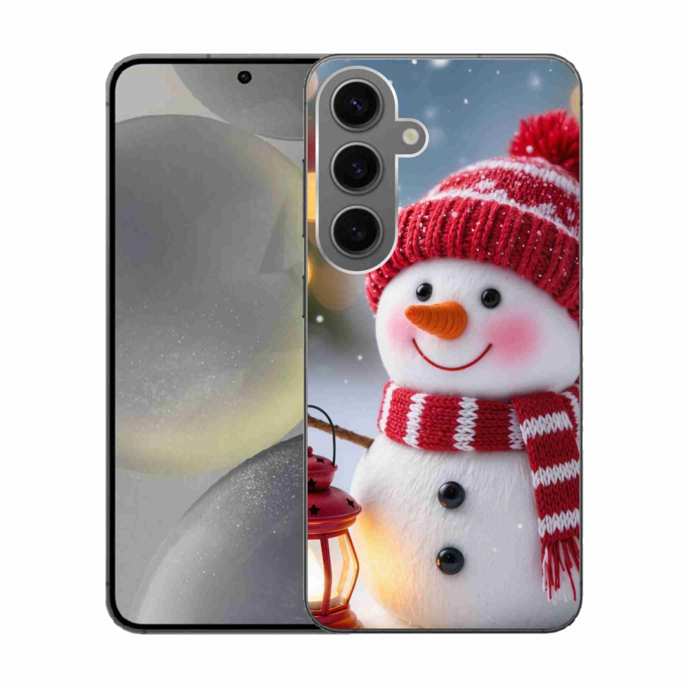 Gélový kryt mmCase na Samsung Galaxy S24 - snehuliak 2