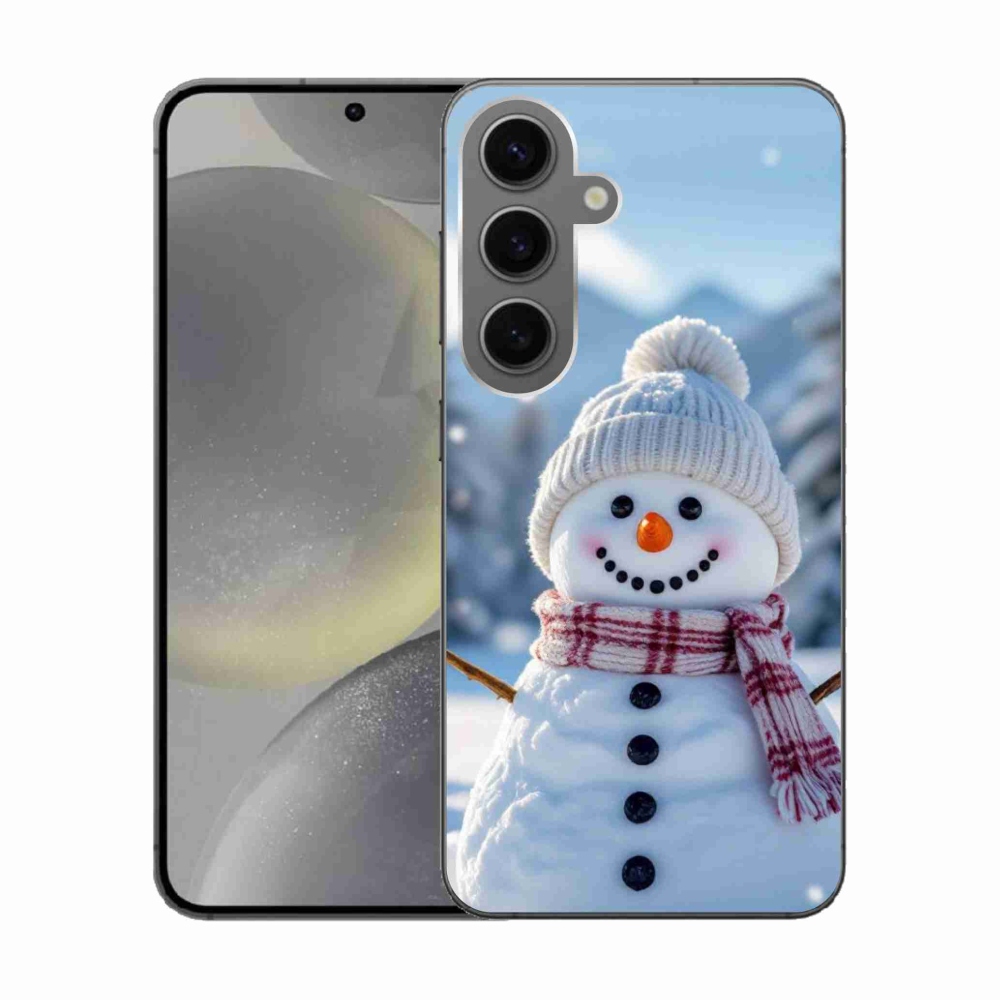 Gélový kryt mmCase na Samsung Galaxy S24 - snehuliak 3