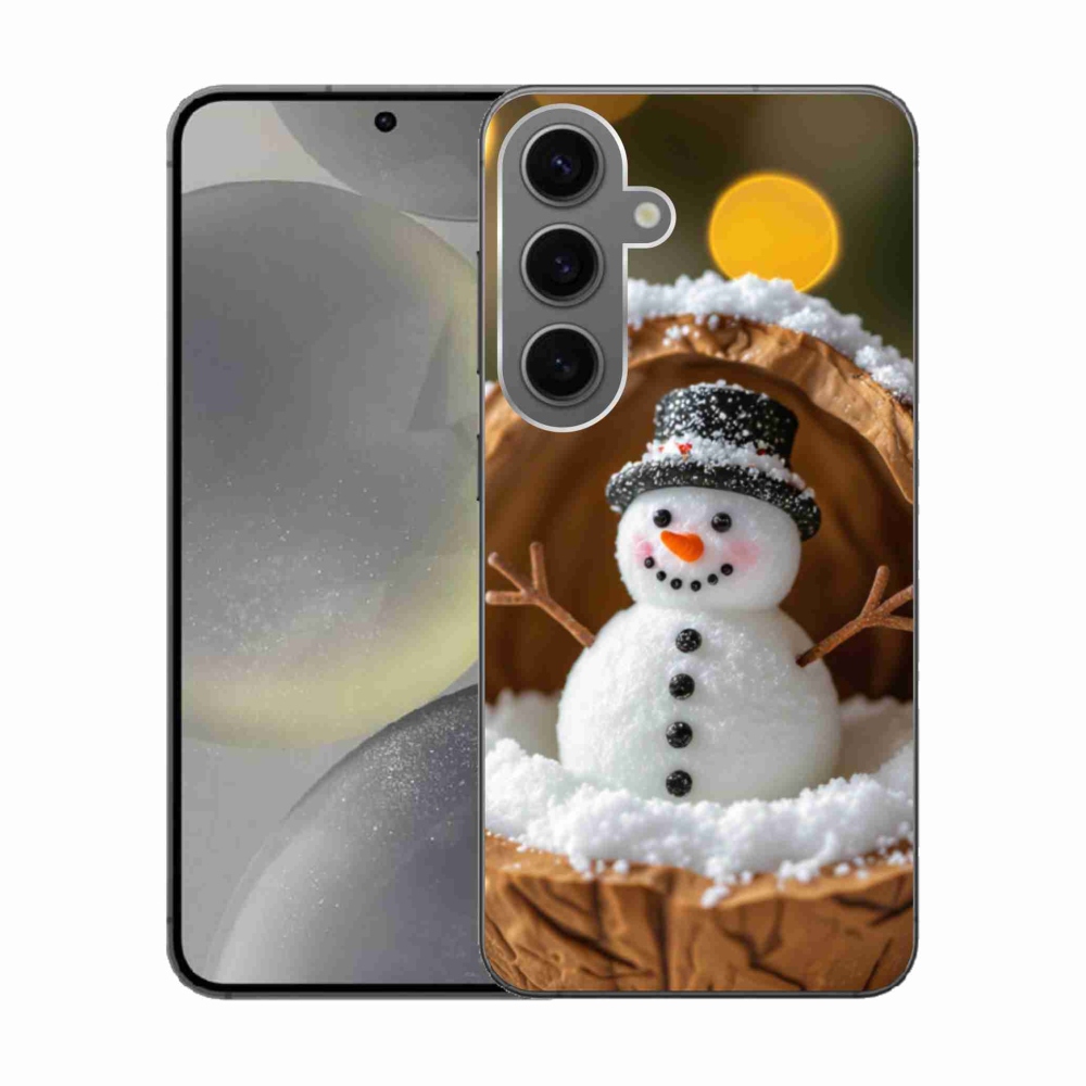 Gélový kryt mmCase na Samsung Galaxy S24 - snehuliak 4