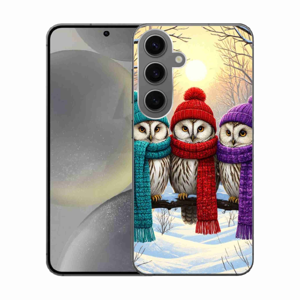 Gélový kryt mmCase na Samsung Galaxy S24 - soví priatelia