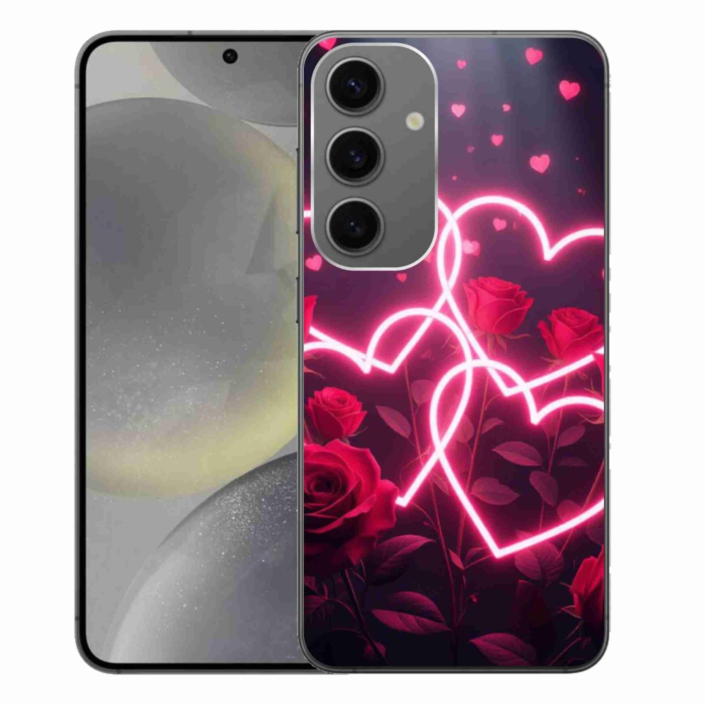 Gélový kryt mmCase na Samsung Galaxy S24+ - srdce lásky