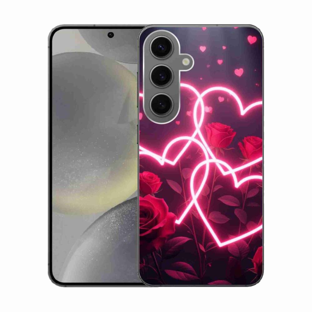 Gélový kryt mmCase na Samsung Galaxy S24 - srdce lásky