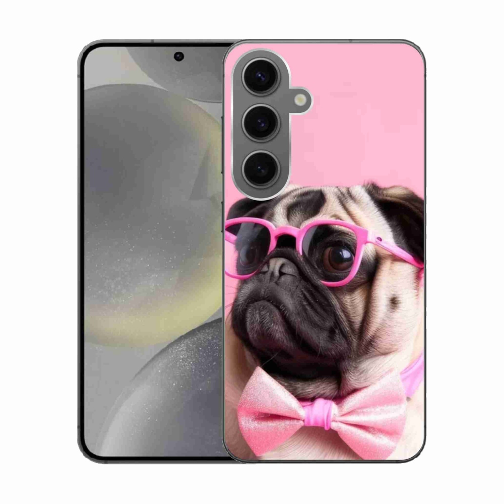 Gélový kryt mmCase na Samsung Galaxy S24 - štýlový mops