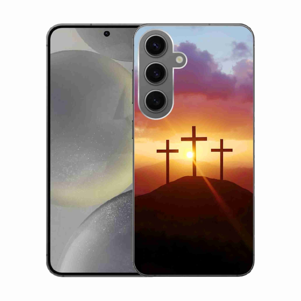 Gélový kryt mmCase na Samsung Galaxy S24 - tri kríža
