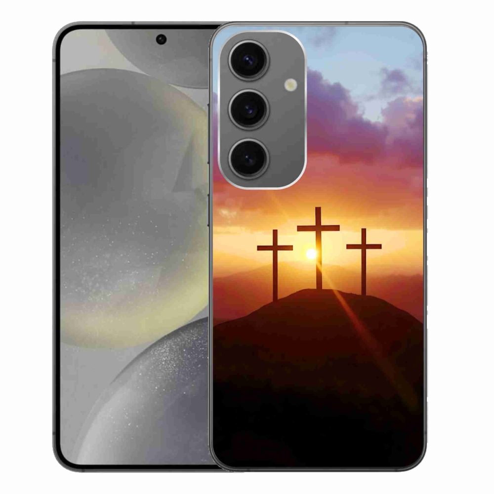 Gélový kryt mmCase na Samsung Galaxy S24+ - tri kríža