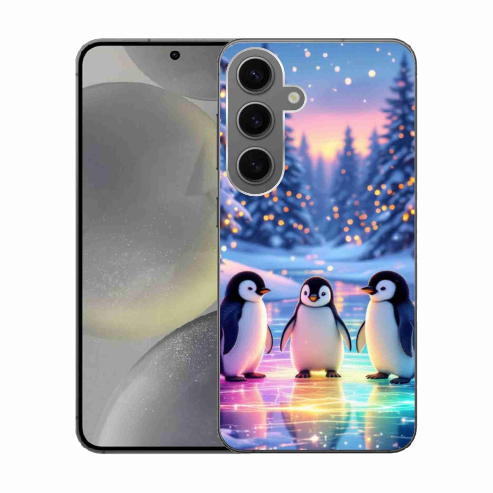 Gélový kryt mmCase na Samsung Galaxy S24 - tučniaky