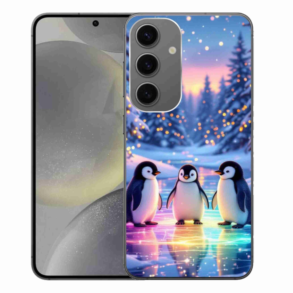 Gélový kryt mmCase na Samsung Galaxy S24+ - tučniaky