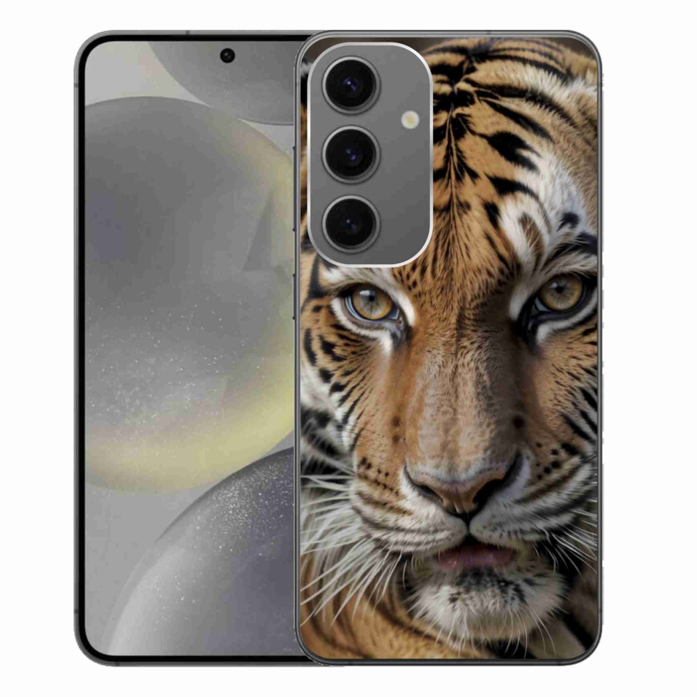 Gélový kryt mmCase na Samsung Galaxy S24+ - tigrie pohľad