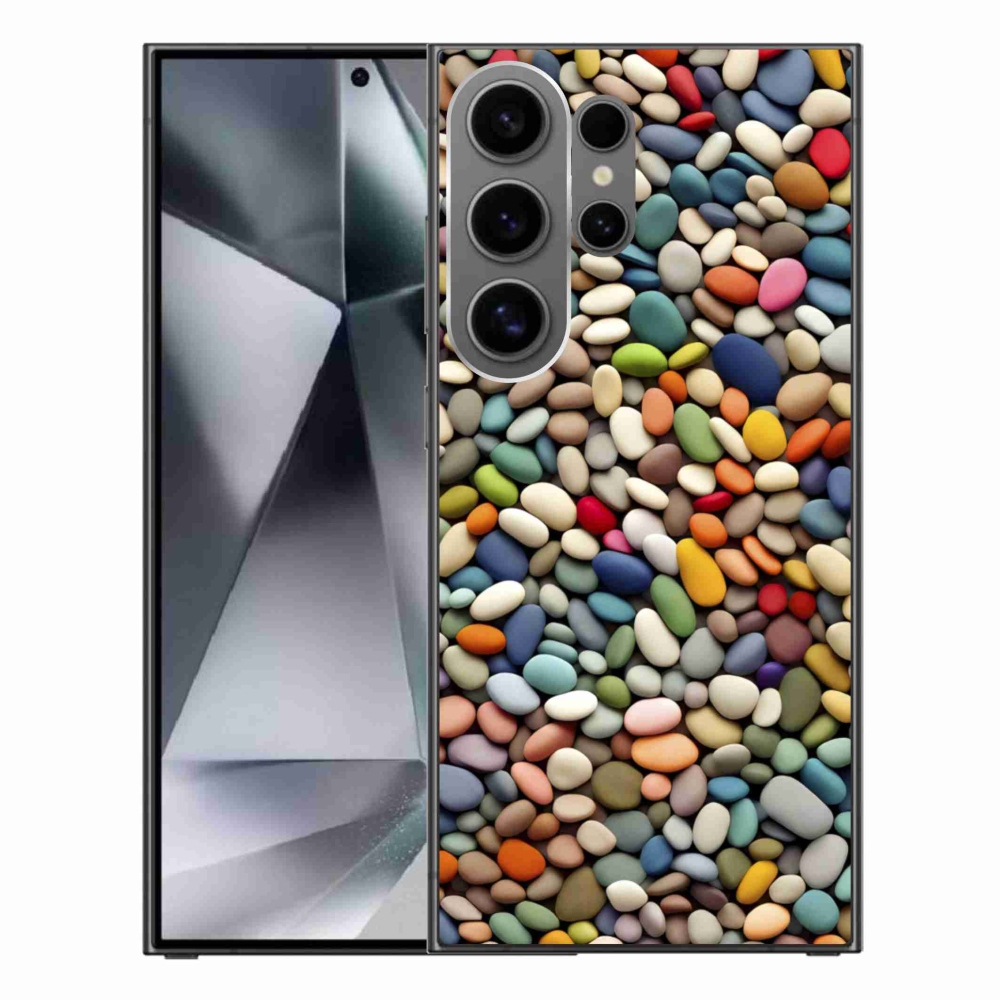 Gélový kryt mmCase na Samsung Galaxy S24 Ultra - farebné kamienky 2