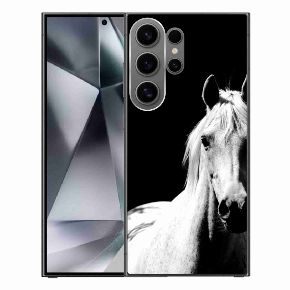Gélový kryt mmCase na Samsung Galaxy S24 Ultra - biely kôň 5