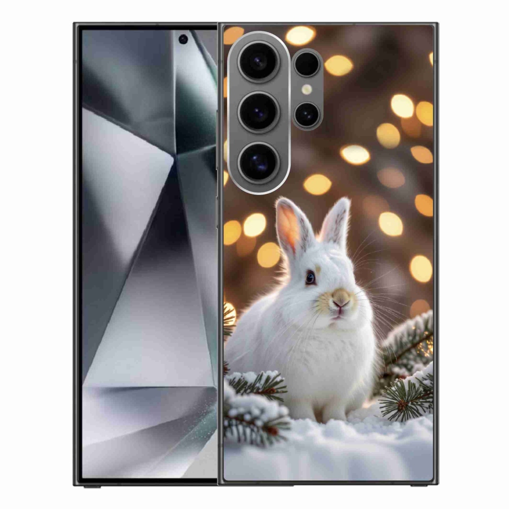 Gélový kryt mmCase na Samsung Galaxy S24 Ultra - biely zajac