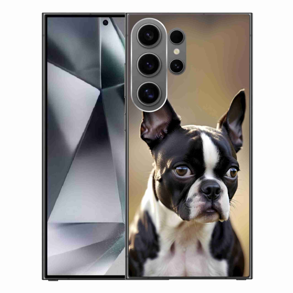 Gélový kryt mmCase na Samsung Galaxy S24 Ultra - bostonský teriér