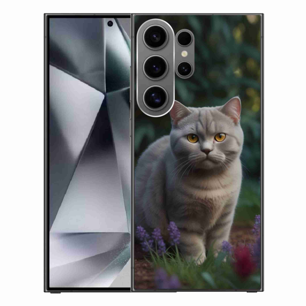 Gélový kryt mmCase na Samsung Galaxy S24 Ultra - britská mačka
