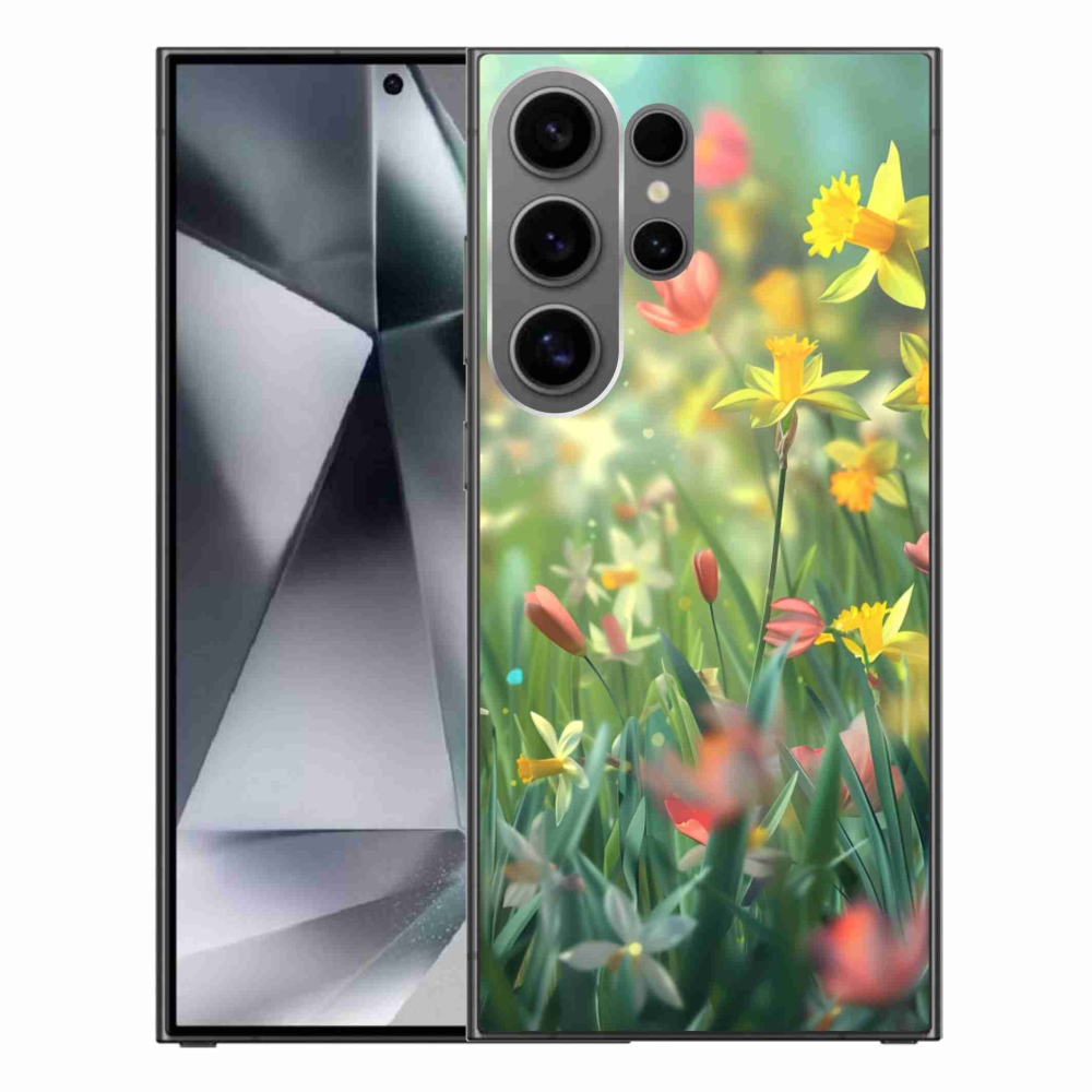 Gélový kryt mmCase na Samsung Galaxy S24 Ultra - jarné kvety
